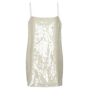 ROTATE BIRGERCHRISTENSEN Sequin Embellished Mini Dress with Spaghetti Straps